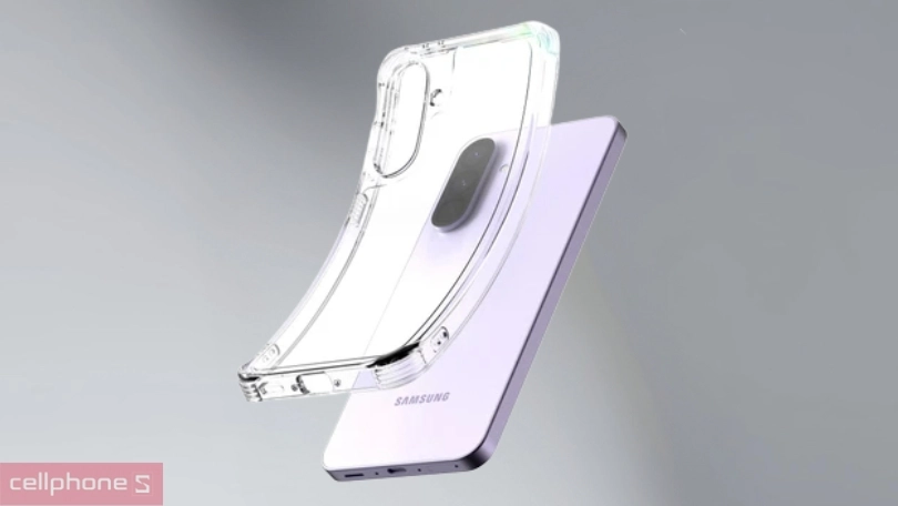 Thiết kế ốp lưng Samsung Galaxy A56 5G Araree Flexield Gripstand Combo Clear