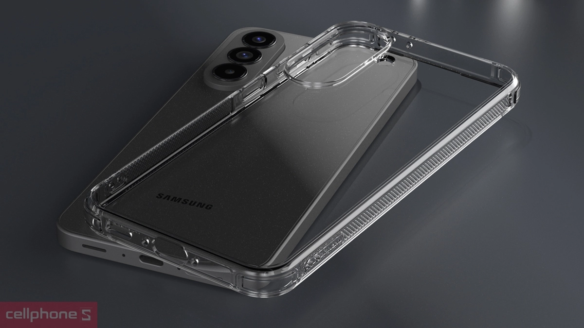 Ốp lưng Samsung Galaxy A57 5G Araree Flexield Clear sở hữu thiết kế trong suốt 