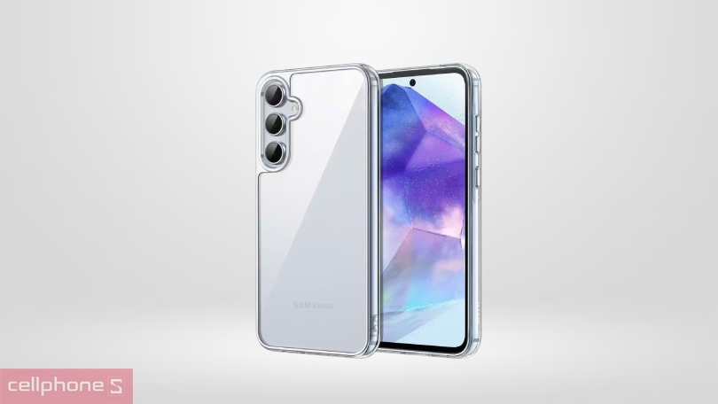 Khả năng chống sốc, chống trầy xước của ốp lưng Samsung Galaxy M55 Likgus PU trong suốt