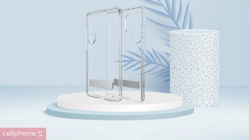 Thiết kế ốp Zagg Samsung Galaxy S25 Ultra Crystal Palace Kickstand Clear