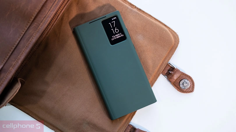 Bao da Samsung Galaxy S23 Ultra Clearview - Thiết kế tinh tế, bảo vệ thiết bị an toàn