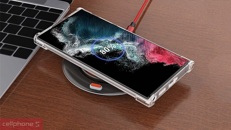 Ốp lưng Samsung S23 hỗ trợ sạc không dây