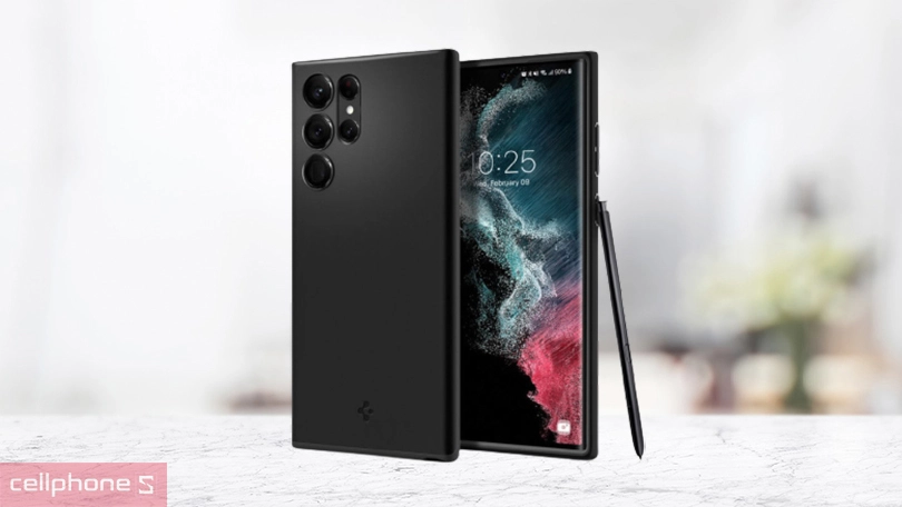 Ốp lưng Samsung Galaxy S23 Ultra Spigen Thin Fit - Gọn nhẹ, chống sốc tối ưu