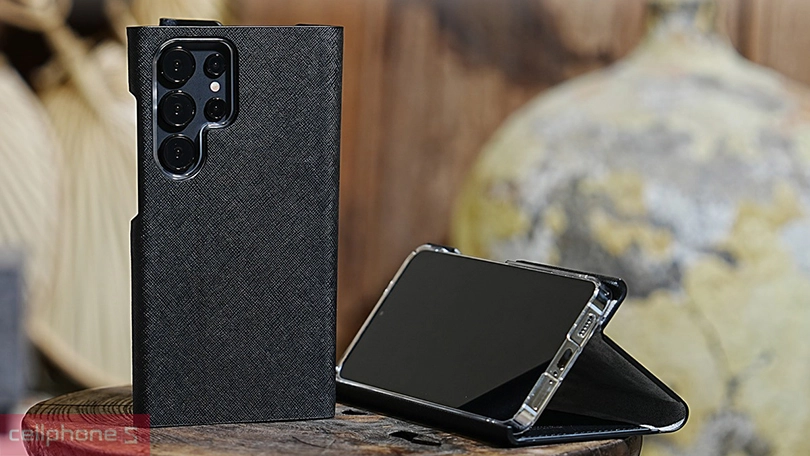 Thiết kế ốp Samsung Galaxy S24 Ultra Araree Bonnet Stand