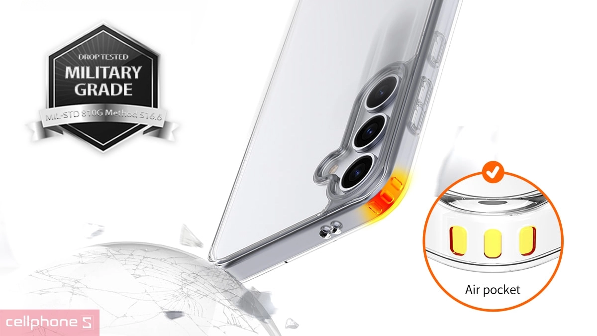 Ốp lưng Samsung Galaxy S24 Plus Araree Duple Clear