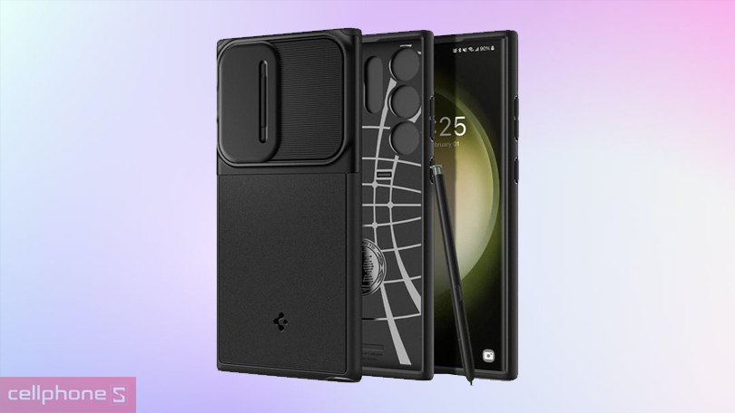 Ốp lưng Samsung Galaxy S24 Ultra Spigen Optik - Thiết kế mạnh mẽ, chống sốc cực đỉnh
