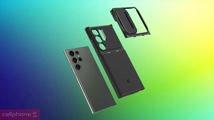 Ốp lưng Samsung Galaxy S24 Ultra Spigen Optik - Thiết kế mạnh mẽ, chống sốc cực đỉnh