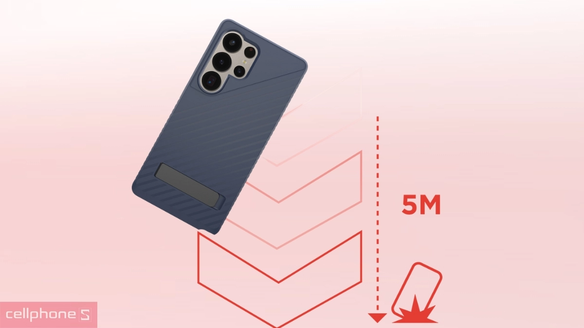 Độ bền ốp lưng Samsung Galaxy S25 Ultra Zagg Denali Kickstand