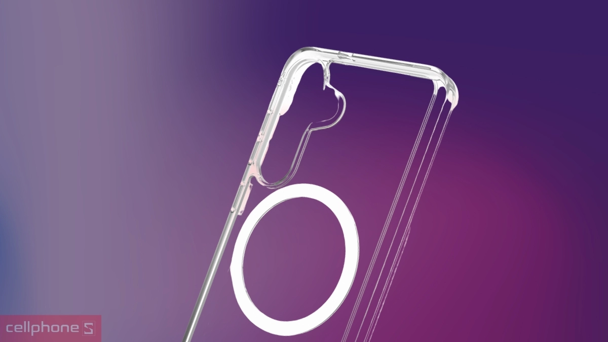 Ốp lưng Samsung Galaxy S25 Zagg Crystal Palace Lite With MagSafe trong suốt thanh lịch