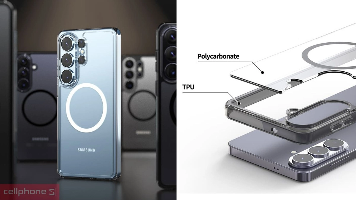 Ốp lưng Samsung Galaxy S26 Plus Araree Duple M tích hợp vòng nam châm Neodymium