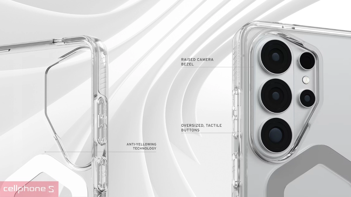 Thiết kế ốp lưng Samsung Galaxy S26 Ultra UAG Plyo Ice Clear
