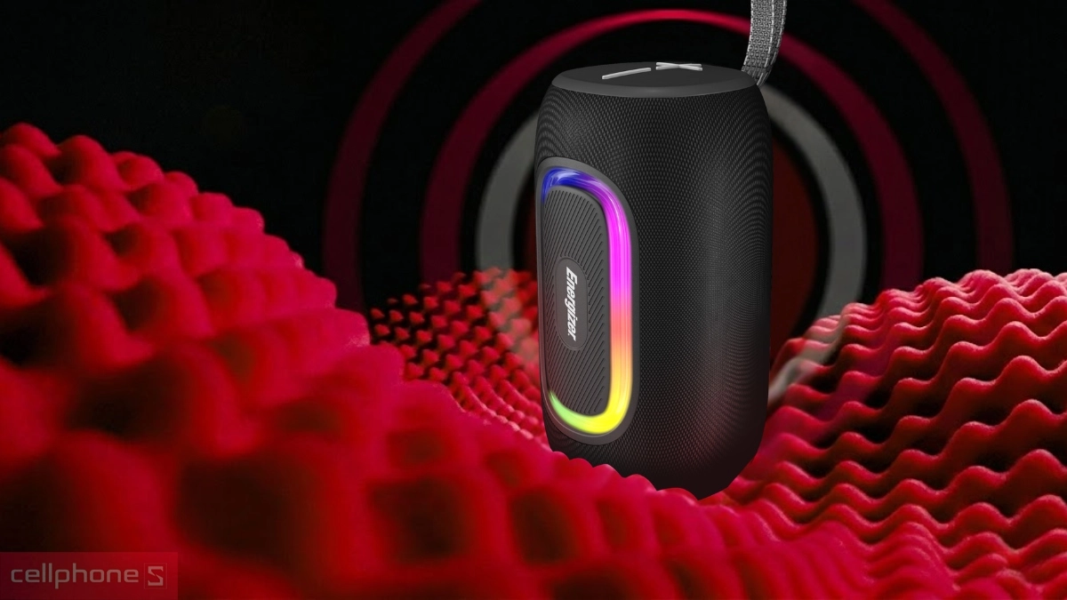 Trang bị Bluetooth 5.2 loa Bluetooth Energizer BTS163BK tích hợp pin dự phòng