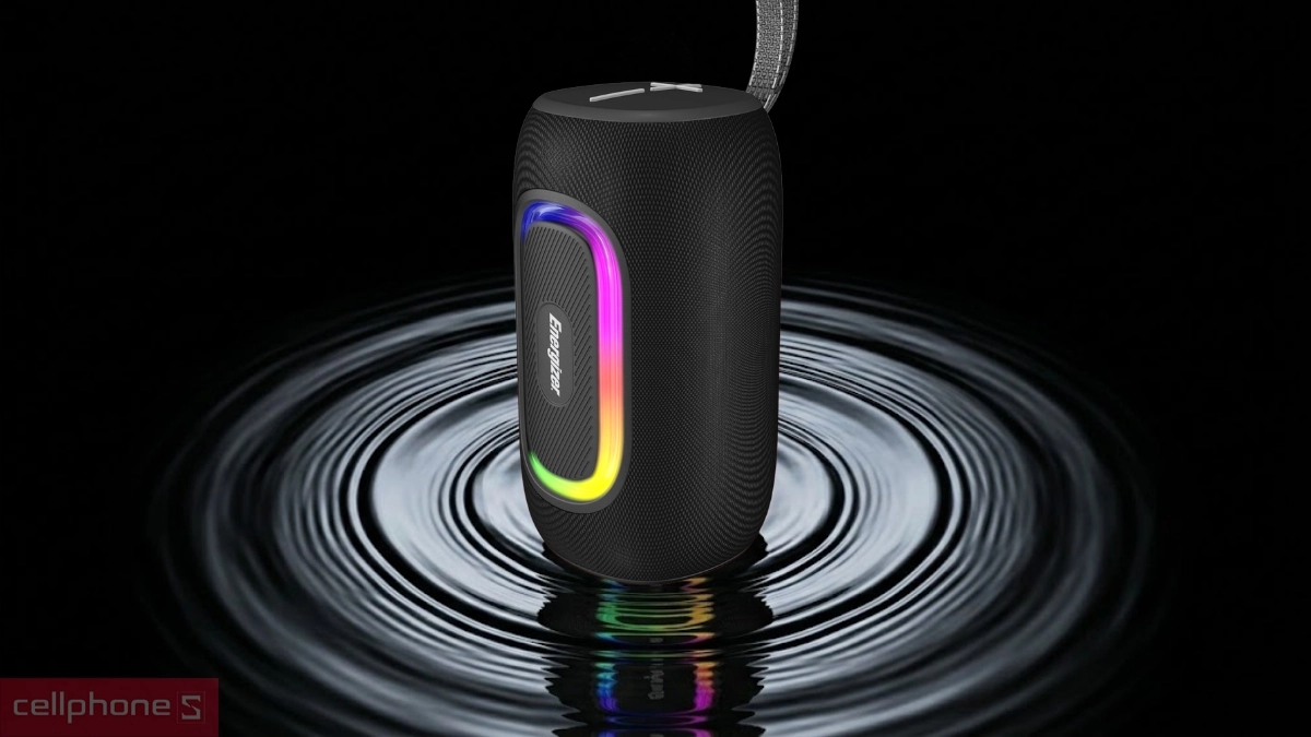 Đạt chuẩn IPX65 loa Bluetooth Energizer BTS163BK tích hợp pin dự phòng