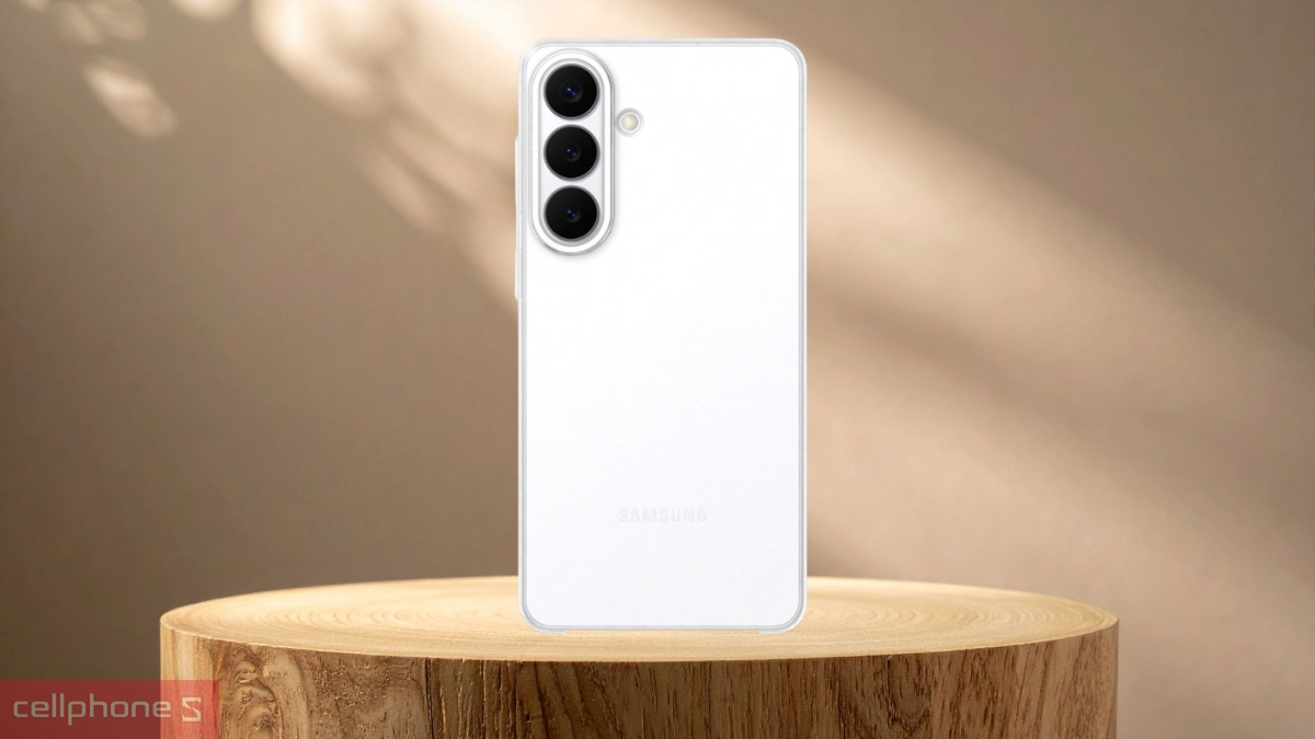 Bảo vệ bền bỉ, kháng trầy xước ốp lưng Samsung Galaxy S26 Plus chính hãng Clear