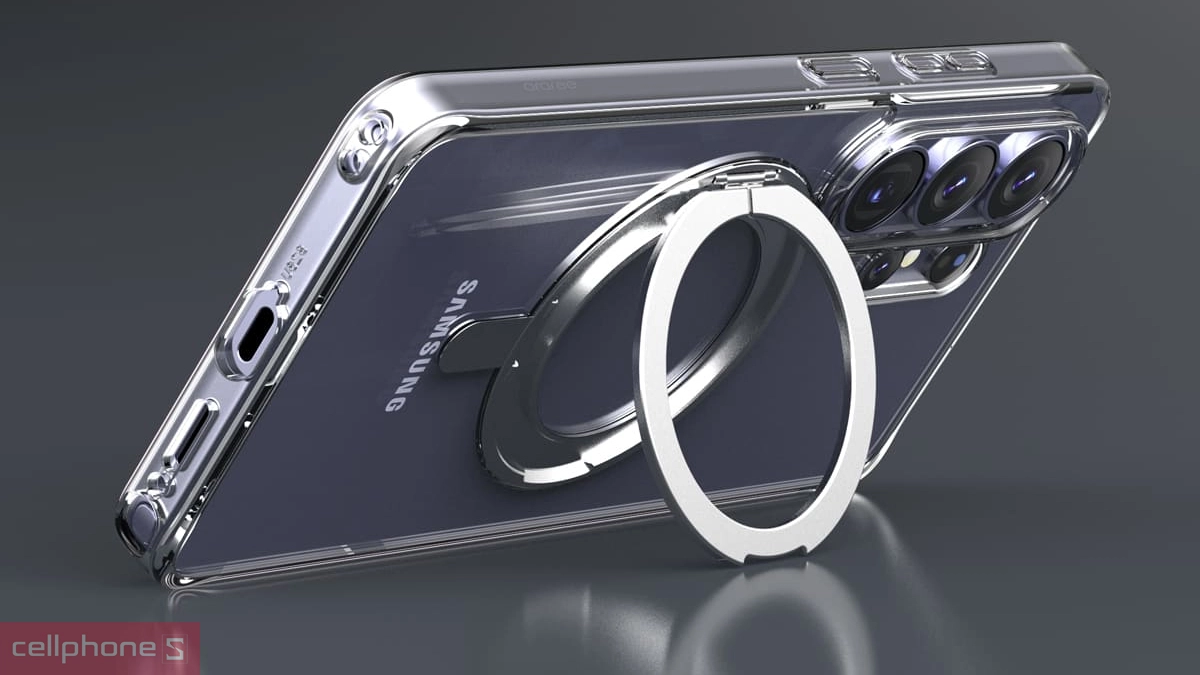 Vòng MagSafe ốp lưng Samsung Galaxy S26 Ultra Araree Duple M Stand Clear