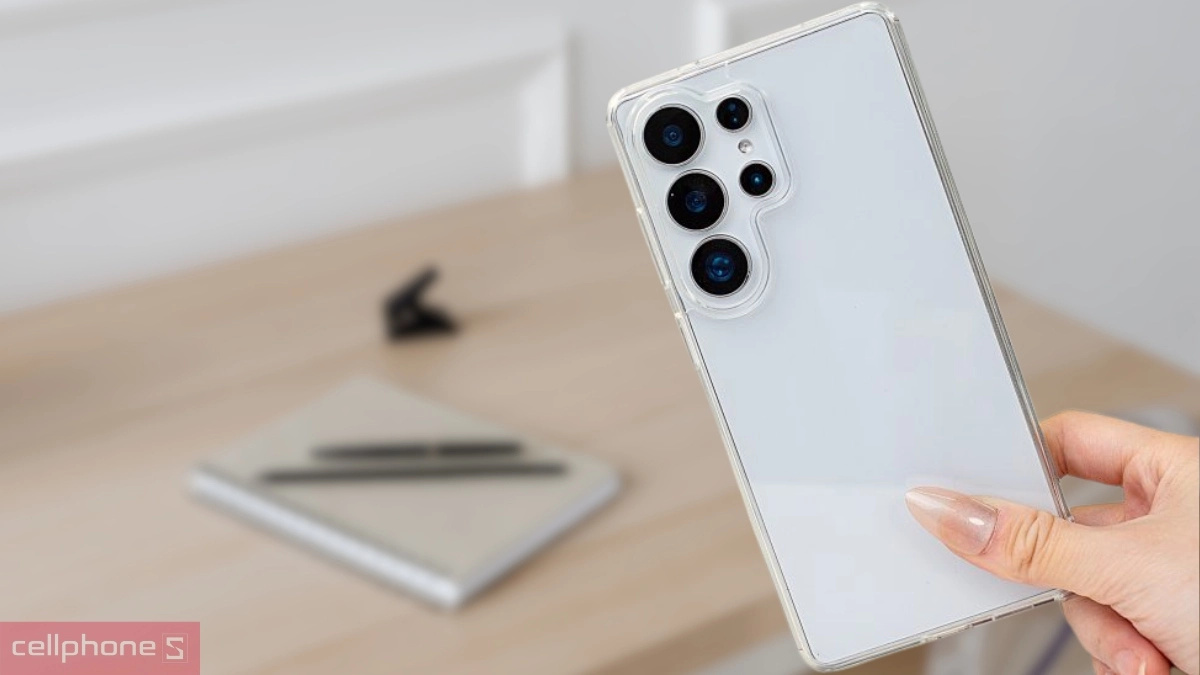 Chất liệu ốp lưng Samsung Galaxy S26 Ultra Mipow Tempered Clear