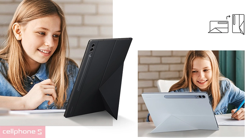 Thiết kế bao da Smart Book Samsung Galaxy Tab S9 Ultra