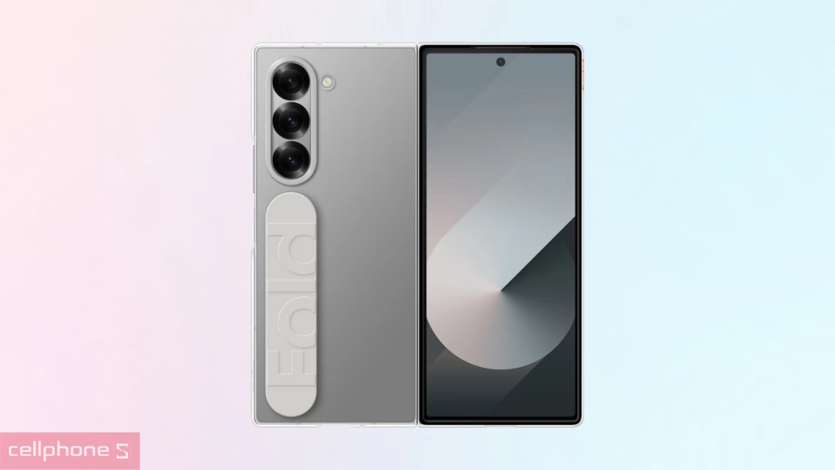 Hạn chế trầy xước ốp lưng Samsung Galaxy Z Fold6 kèm dây Clear