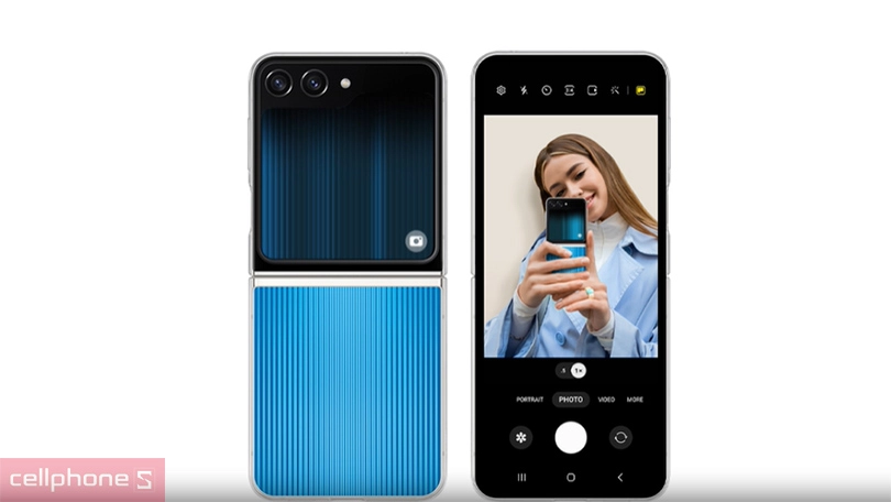 Ốp lưng Samsung Galaxy Z Flip 5 chính hãng trong suốt linh hoạt thông minh - Tiện lợi, đẹp mắt