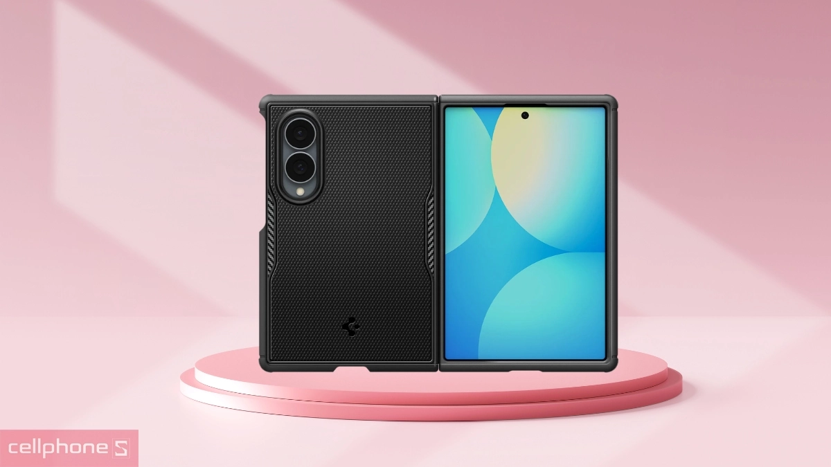 Ốp lưng Z Fold 8 Spigen nổi bật với thiết kế bền bỉ hiện đại