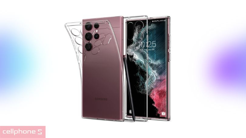 Ốp lưng Samsung Galaxy S23 Ultra Spigen Liquid Crystal