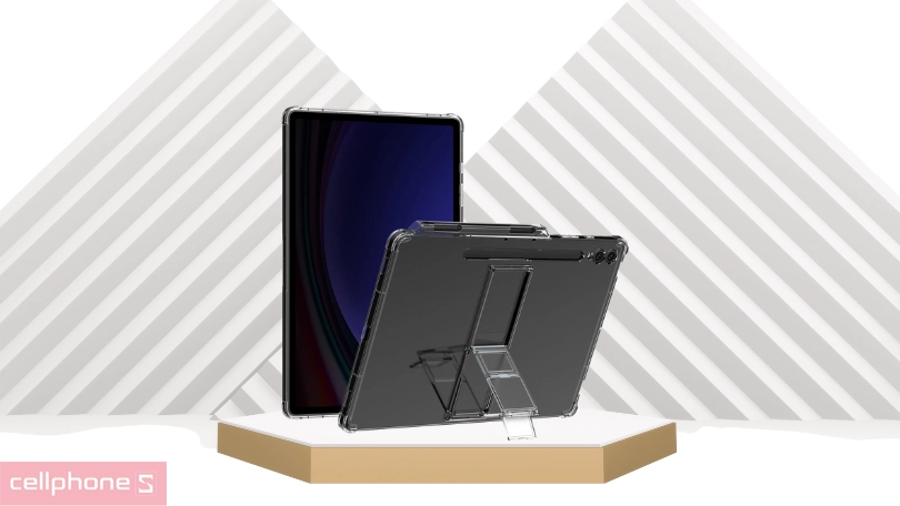 Ốp lưng Samsung Galaxy Tab S9 Plus Araree Flexield Clear mỏng nhẹ, bảo vệ an toàn