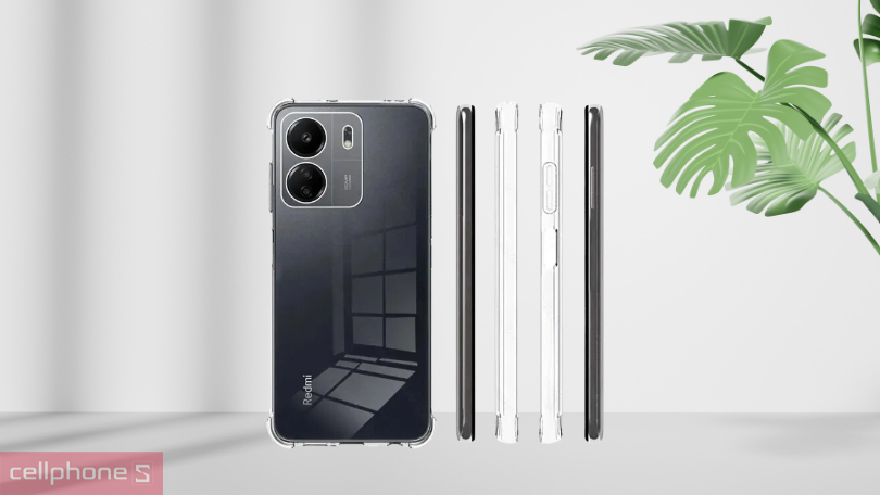 Thiết kế ốp lưng Xiaomi Note 13 OU dẻo trong