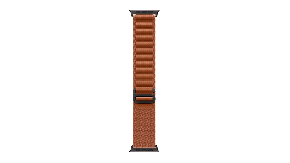 Cấu tạo dây đeo Apple Watch Alpine Loop 44/45/46/49mm Large Terra Cotta Black Titanium Finish