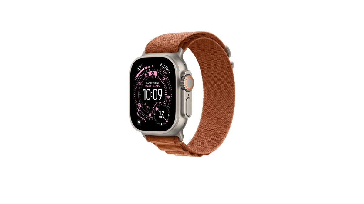 Thiết kế dây đeo Apple Watch Alpine Loop 44/45/46/49mm - Natural Titanium Finish