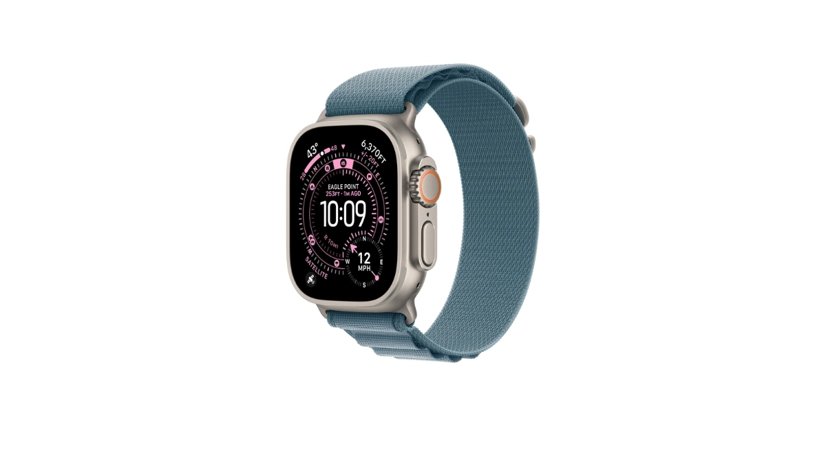 Chất liệu dây đeo Apple Watch Alpine Loop 44/45/46/49mm - Natural Titanium Finish