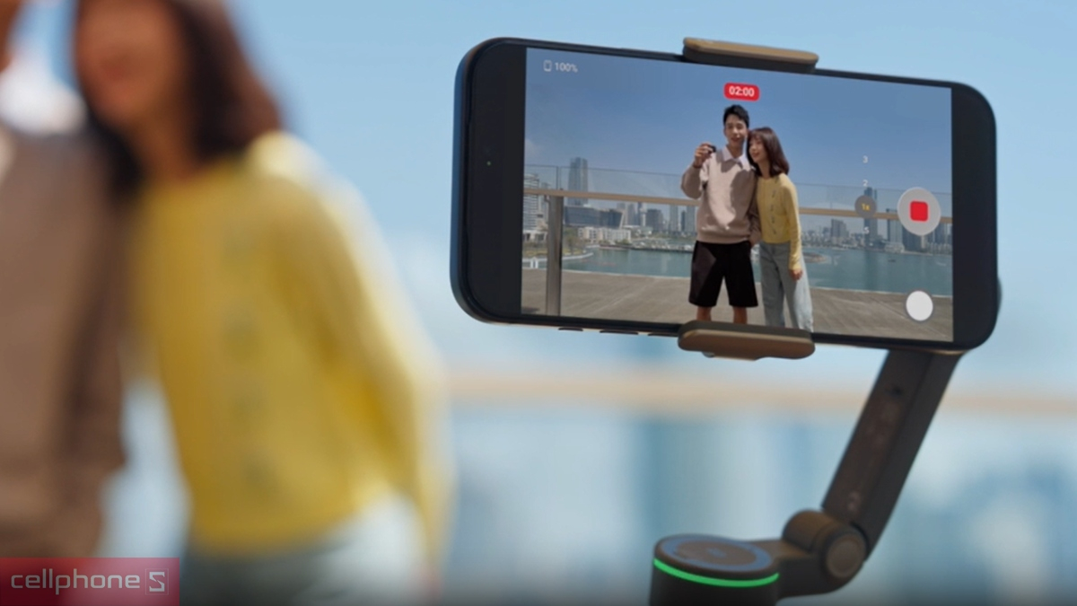 khung hình quay trên DJI Osmo Mobile 8P