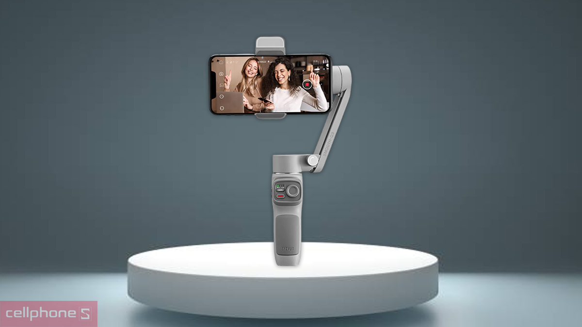 Zhiyun Q3 là model gimbal gọn, hoạt động đến 15 giờ