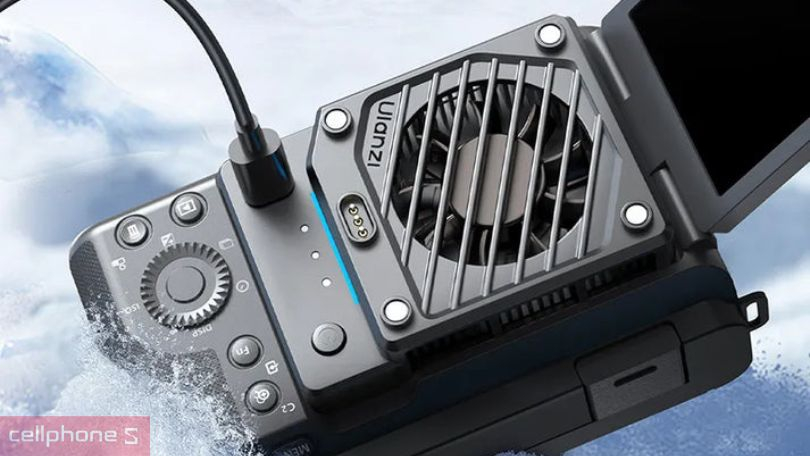 Hiệu suất làm mát của bộ kit pin và quạt làm mát máy ảnh Ulanzi CU01