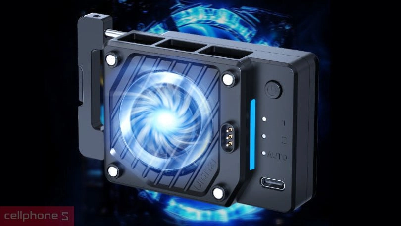 Thiết kế, dung lượng pin của bộ kit pin và quạt làm mát máy ảnh Ulanzi CU01