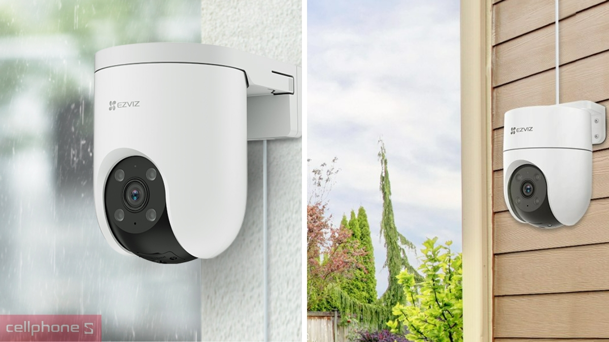 So sánh ngoại hình giữa camera EZVIZ H8C tiêu chuẩn và dòng H8C Pro