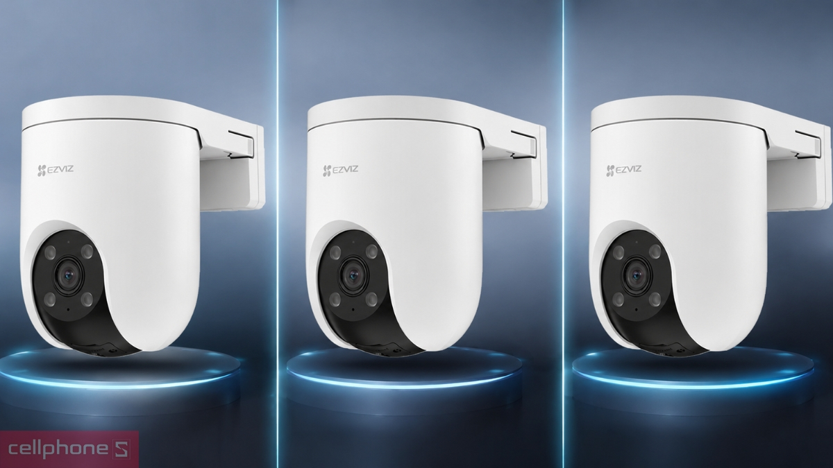 So sánh về ngoài ba phiên bản EZVIZ H8C