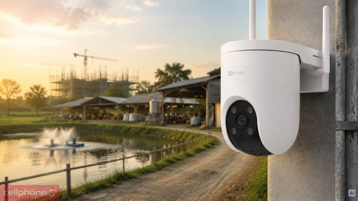EZVIZ H8C 4G hoạt động tốt tại khu vực không có WiFi