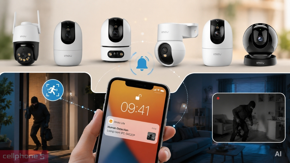 Cập nhật cảnh báo từ camera trực tiếp trên điện thoại