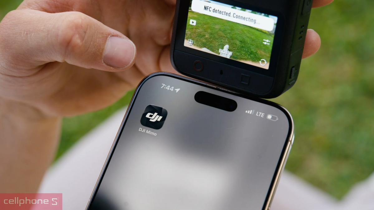 NFC Quick Connect ghép nối DJI Mimo nhanh chóng