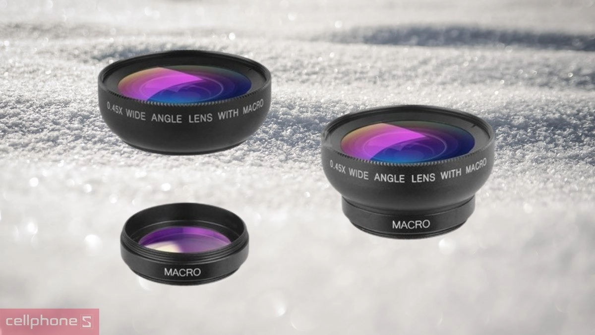 Kích thước ống kính camera điện thoại Apexel 0.45WM