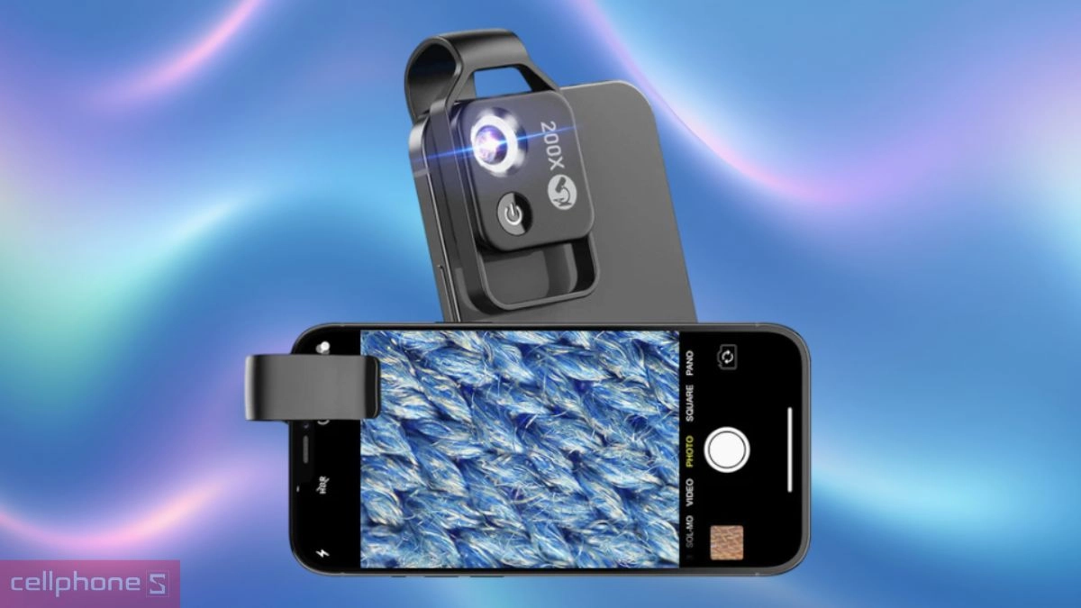 Kẹp vật lý giảm rung lắc ống kính camera điện thoại Apexel MS002BK