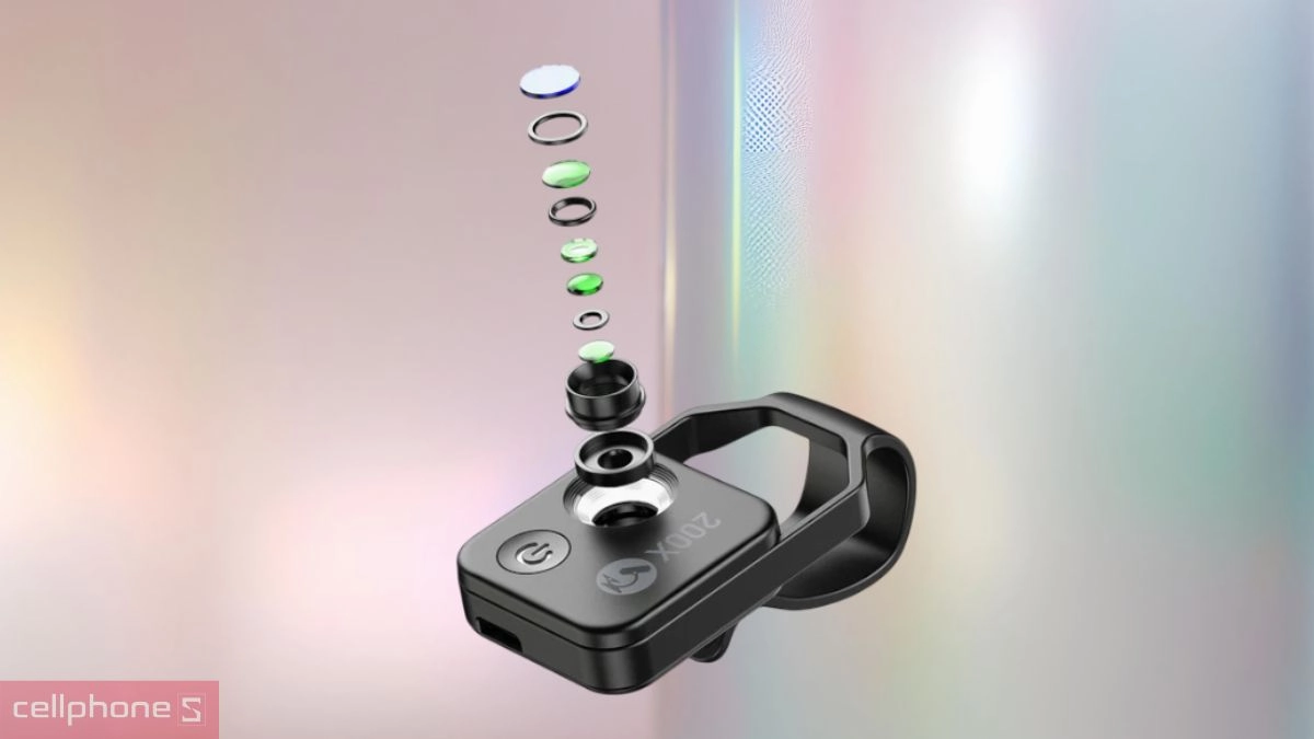 Pin ống kính camera điện thoại Apexel MS002BK