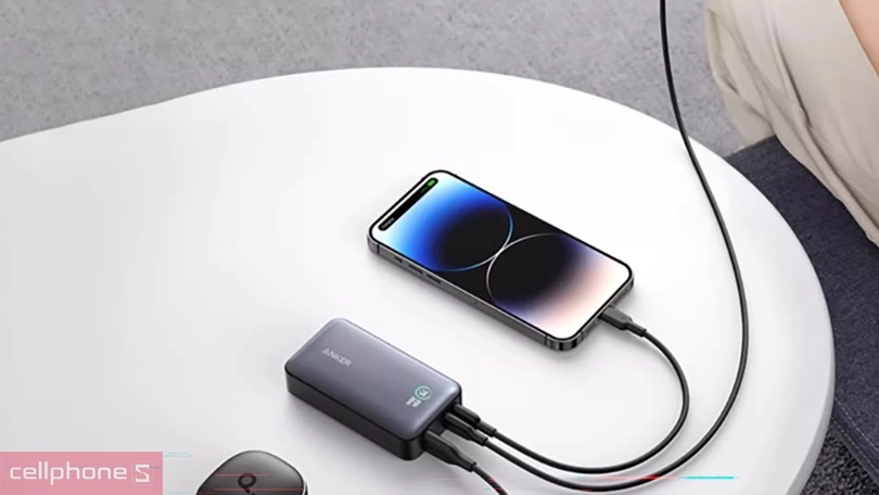 Thiết kế pin dự phòng Anker 533 2C1A 30W 10000mah A1256