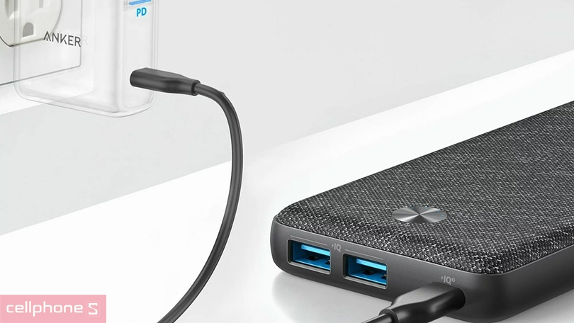 Dung lượng pin dự phòng Anker Powercore III Sense 2A1C 20W 20000 mah A1365