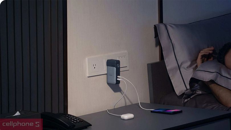 Số cổng sạc, tốc độ sạc của pin sạc dự phòng Anker 733 GaNPrime A1651 10000mAh 65W 2C1A