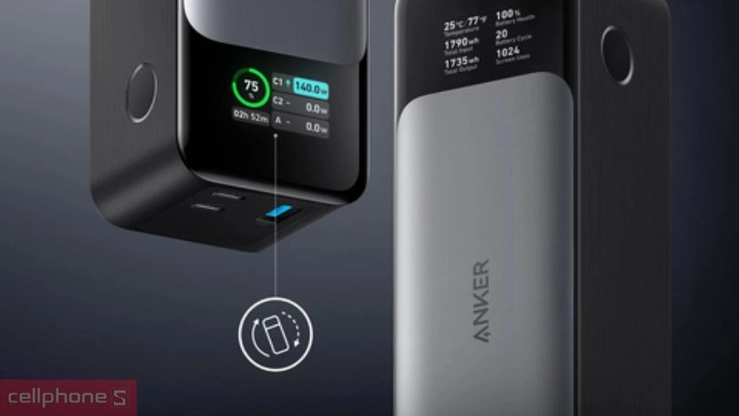 Dung lượng sạc dự phòng Anker 737 Powercore 24000 140W A1289