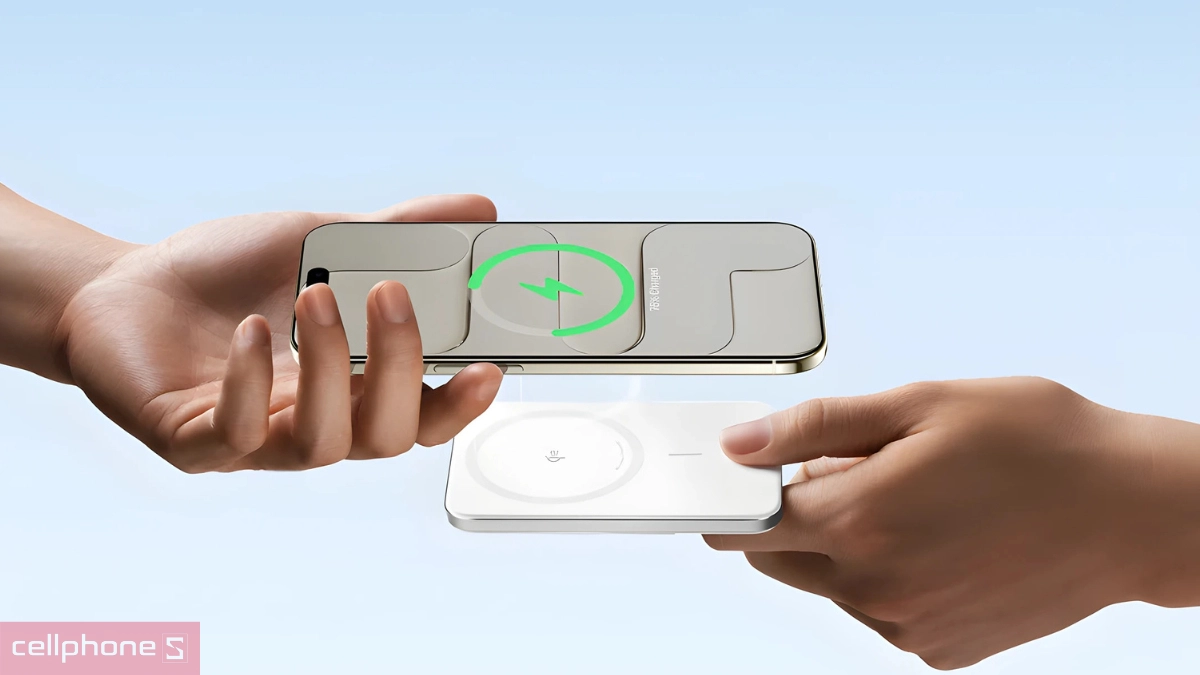 Dung lượng pin ấn tượng của pin sạc dự phòng Anker Nano Maggo Ultra Slim Qi2 5000mAh A1665