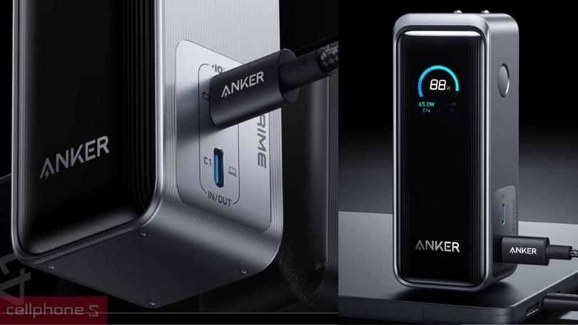 Dung lượng pin và tốc độ sạc của pin sạc dự phòng Anker Pirume A1339 9600mAh 65W