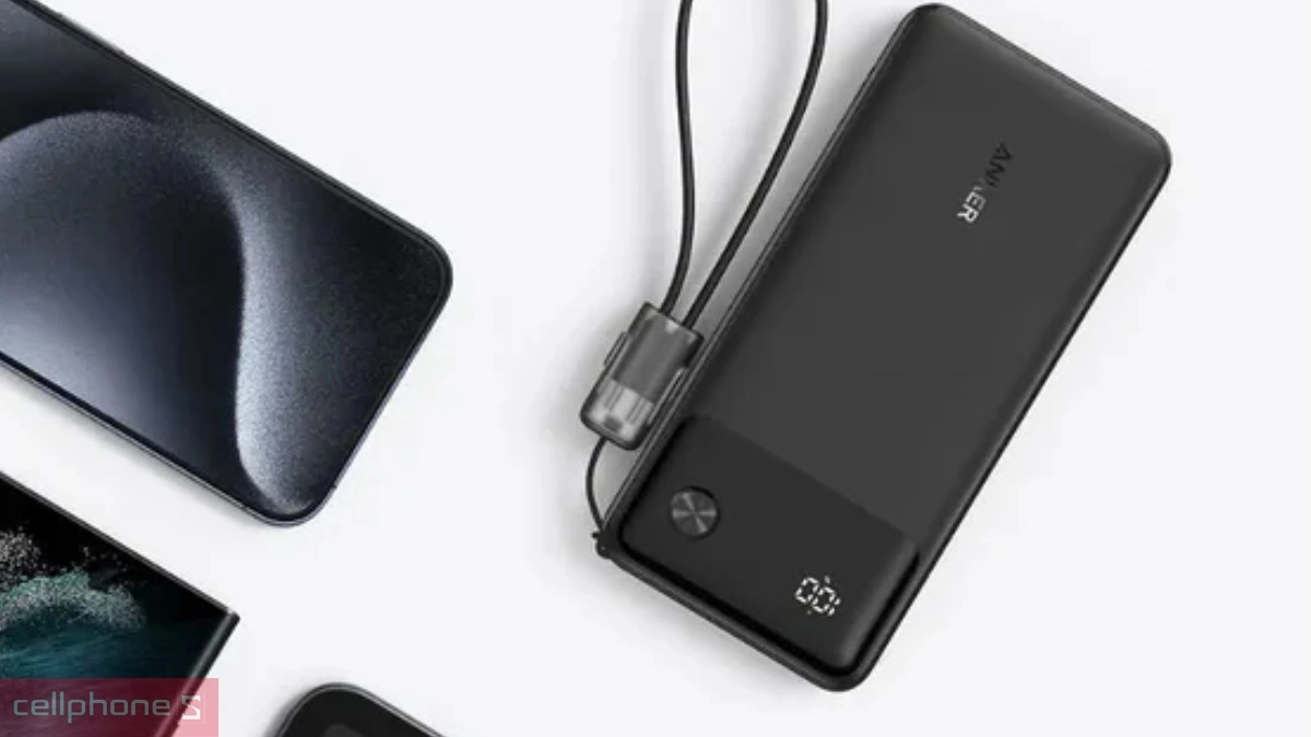 Pin sạc dự phòng Anker Powercore 10000mAh 22.5W A1388 bền bỉ, dung lượng ấn tượng