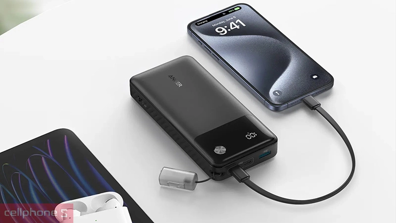 Thiết kế sạc dự phòng Anker Powercore A1384 2C1A 30W 20.000 mAh